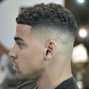 Buzz + Fade for Curly Hair