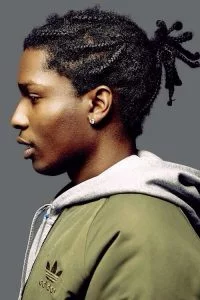Hairstyle #1 Messy Men Braids Pulled Back