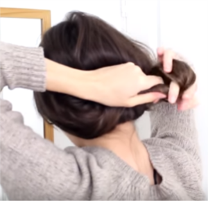 bun at the nape of your neck