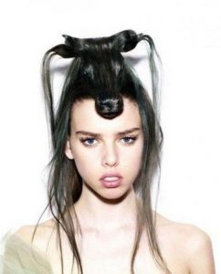 Crazy hairstyles for long hair green
