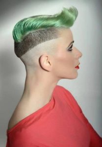 Crazy hairstyles for short hair green hair