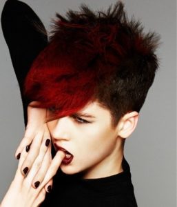 Crazy hairstyles for short hair red