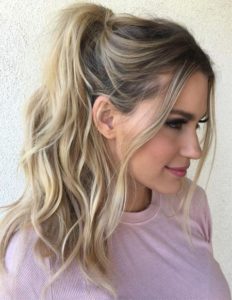 Messy ponytail hairstyles