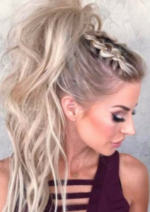 Ponytail hairstyles with braids