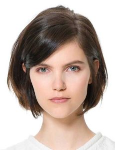 Straight hairstyles for short hair
