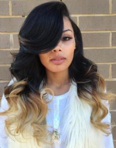 Weave hairstyles for women and girls with fringe