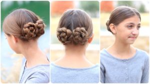 bridesmaids’ hairstyle for girls