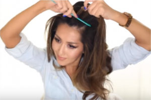 Bun hairstyles for long hair woman