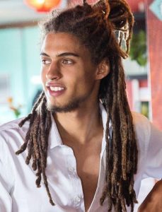 Unprofessional Hairstyle for Men with Long Hair